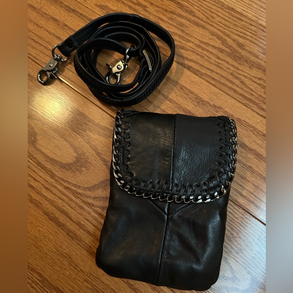 Genuine leather crossbody bag (NEW)